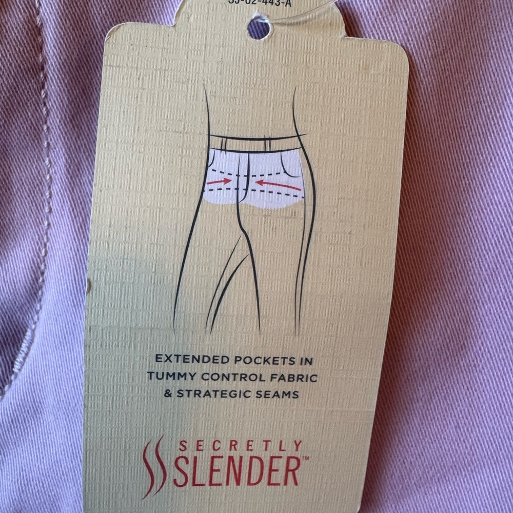 St. John’s Bay Pink Lavender Chino Pants Size 6 NWT - Picture 3 of 7